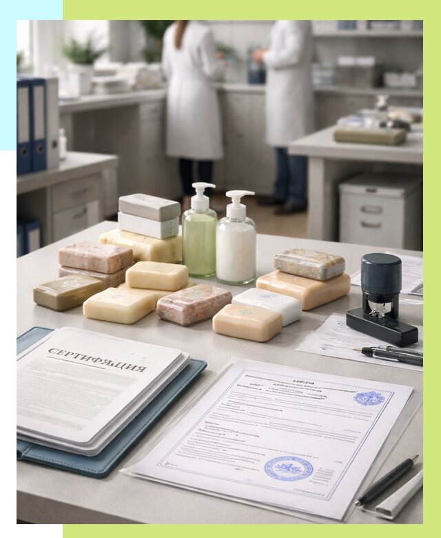 Сертификация мыла и сертификат на мыло в Шумерле от 13036 | Алешин-Шмр