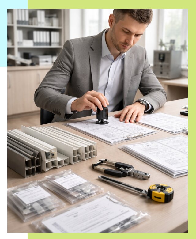 Сертификация ПВХ продукции в Шумерле от 9234 р., Алешин-Шмр