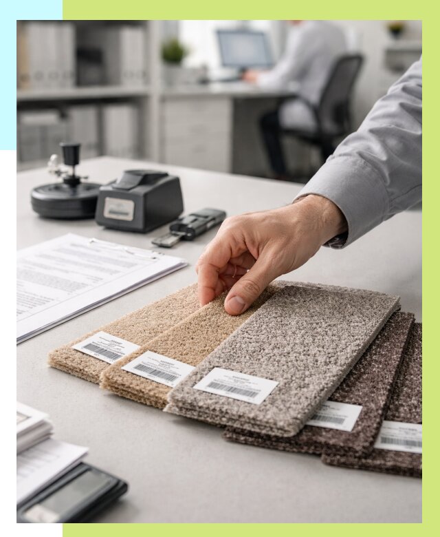 Сертификация ковролина в Шумерле от 16295 р., Алешин-Шмр