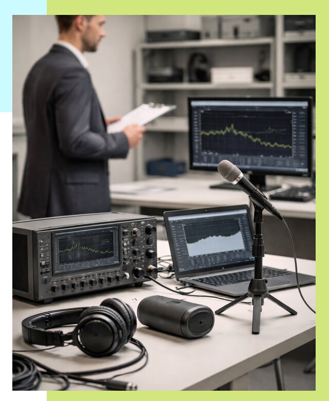 Сертификация аудиотехники в Шумерле от 16295 р., Алешин-Шмр