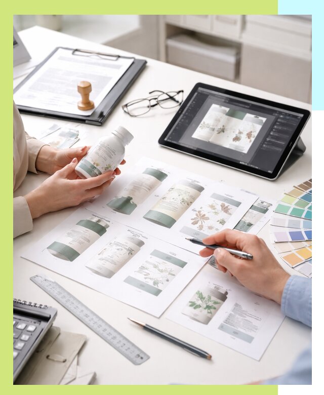 Профессиональная разработка дизайна и текста этикетки продукции в Шумерле