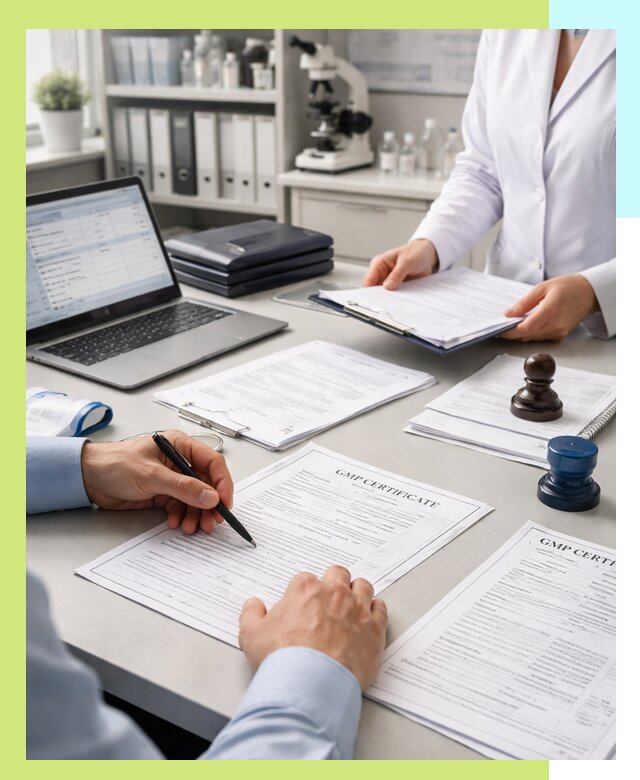 Оформление сертификата GMP в Шумерле для фармпроизводства